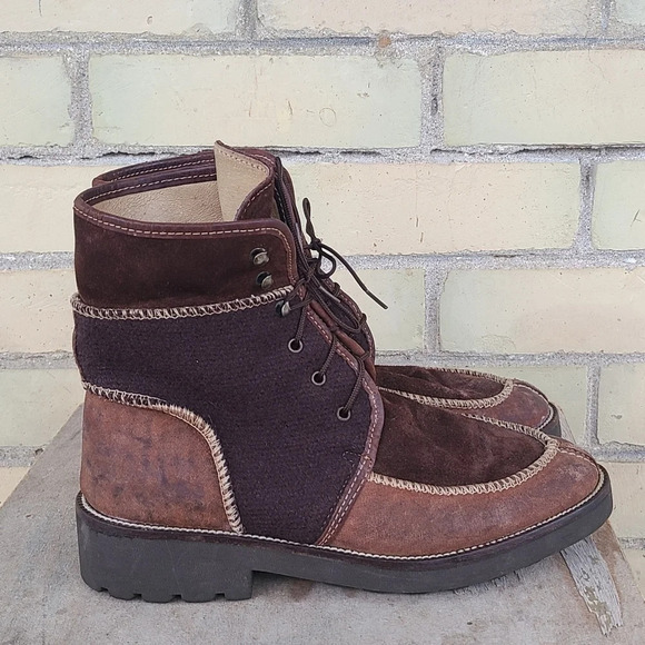 Vintage Shoes - Vintage Kelian Suede & Leather Boots